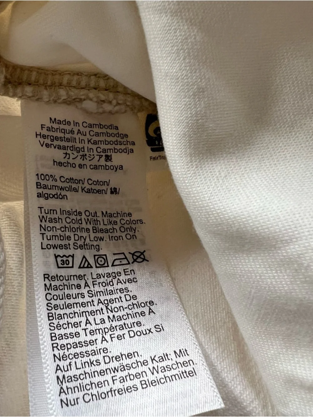 Madewell The Tall Darted Barrel Leg Jean Vintage Canvas Cream White Size 30 Tall